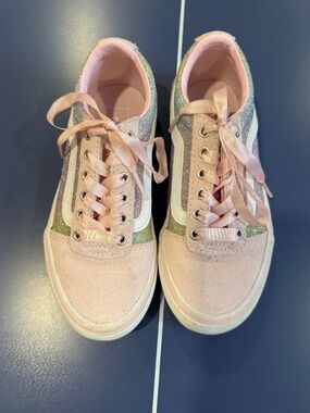 Size 13 Vans - Pink with Shimmer
